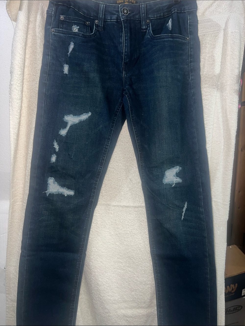 Ring of Fire dark slim-fit denim jeans